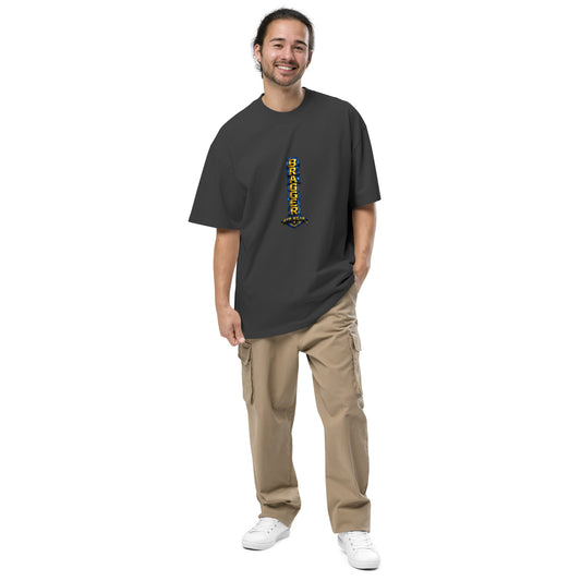 Bragger Sport Oversized Faded T-Shirt with vintage-inspired washed finish